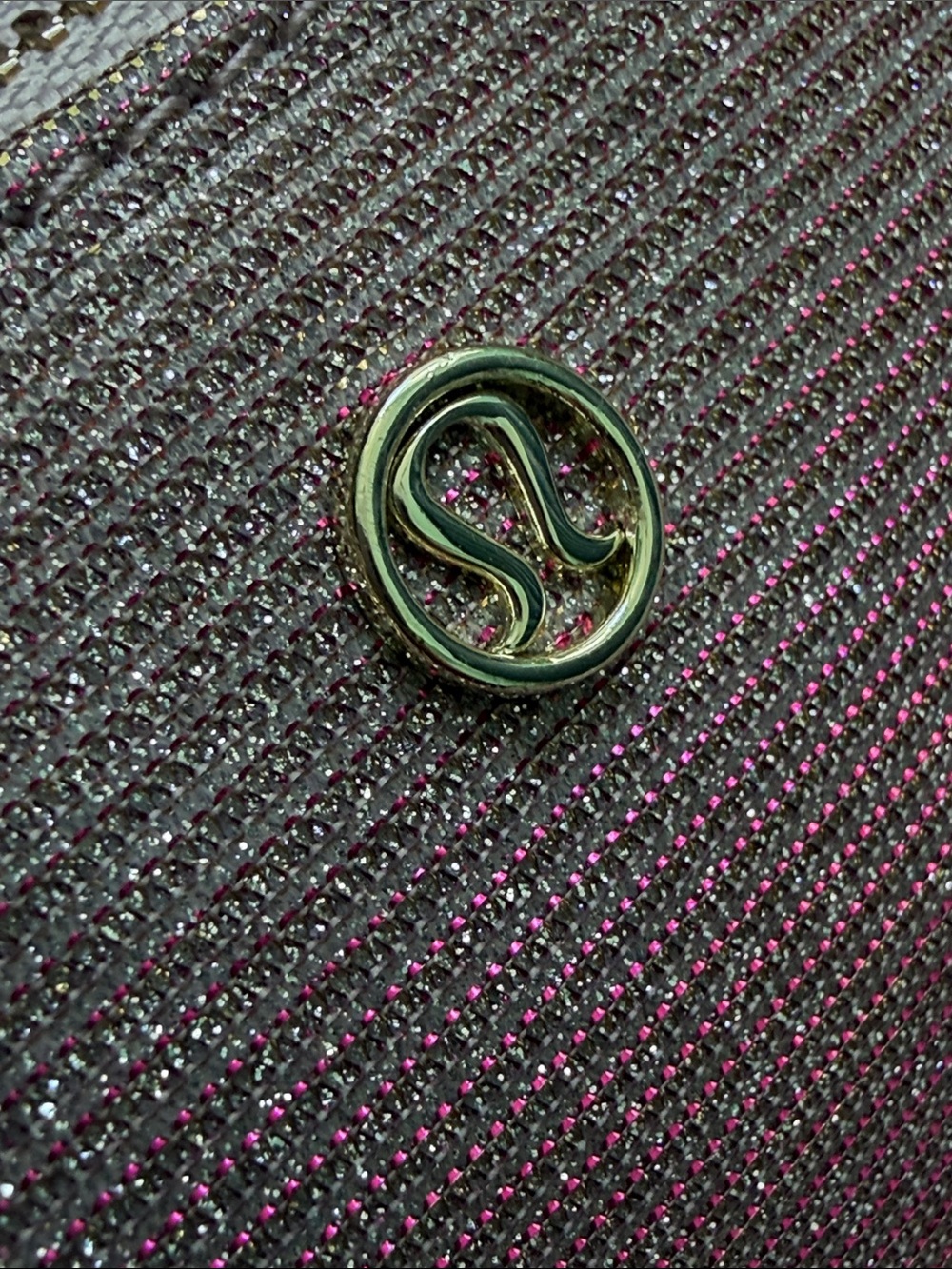 lululemon City Essentials Pink Glitter Nano Bag BNWT
